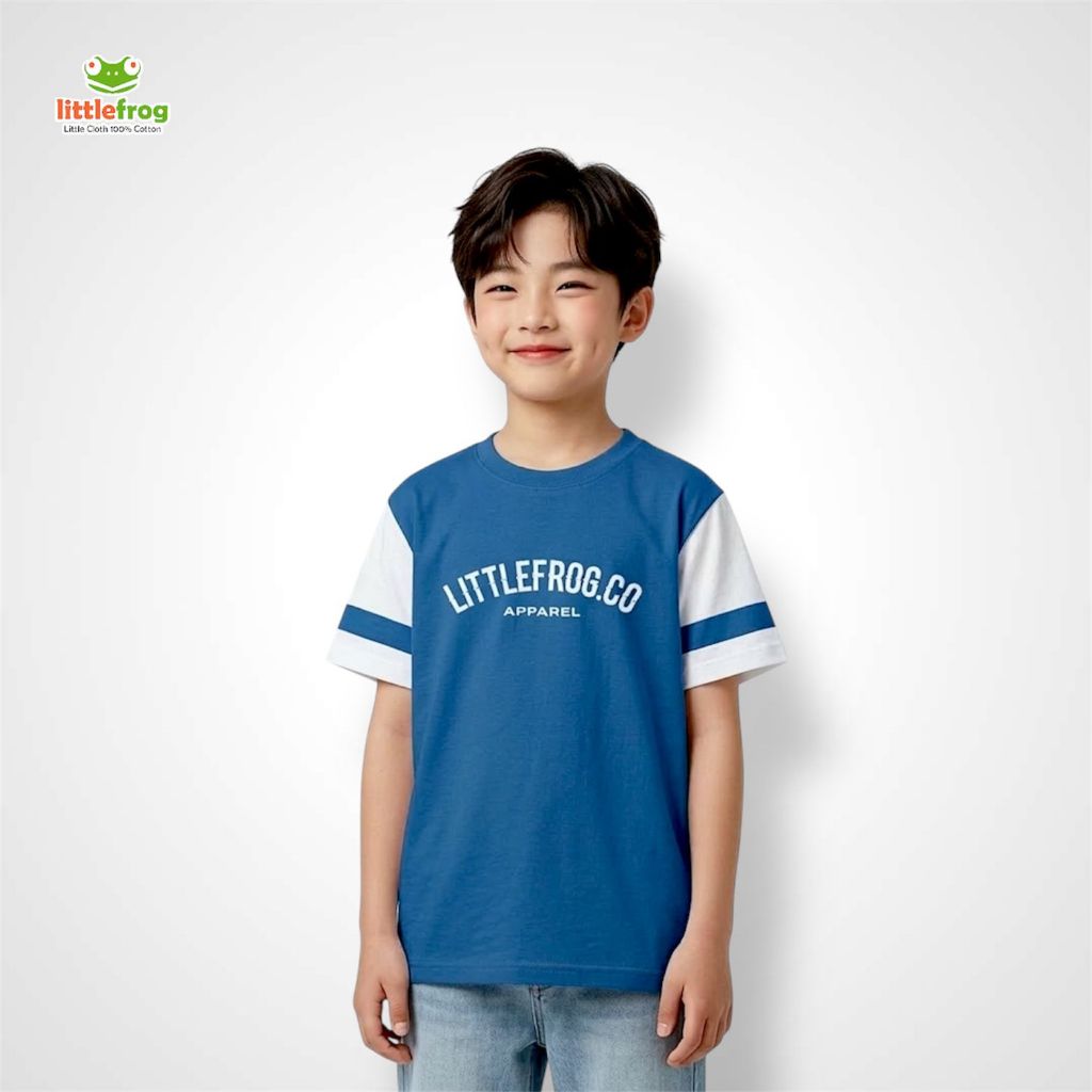 KATUN Littlefrog - เสื้อยืดเด็กชายอายุ 1-8 ปี วัสดุผ้าฝ้ายหวี 24s พรีเมี่ยม 100% O-LF 007