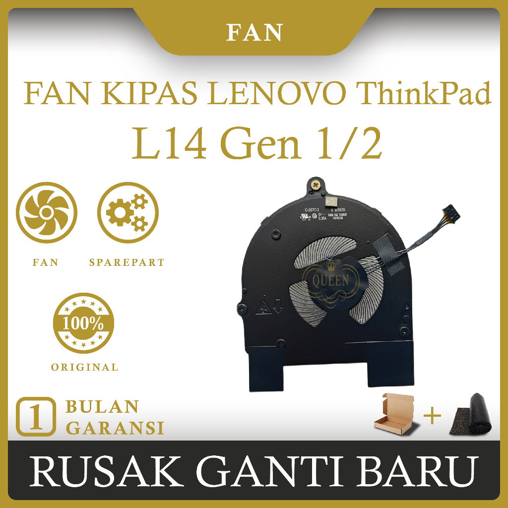 Lenovo Thinkpad L14 L15 G1 & G2 พัดลมแล็ปท็อป (5V 0.35A)