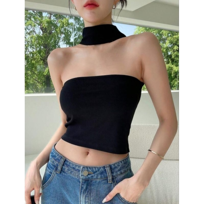 FYF_A1102 - เสื้อคล้องคอผ้าถัก