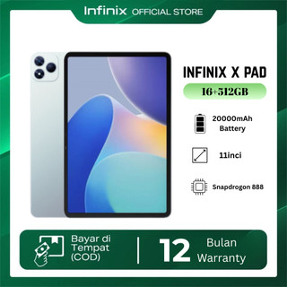 INFINIX XPAD | 16GB+512GB | 4G LTE SIM + WIFI 11'' FHD ORIGINAL TABLET Murah Layar Besar Bonus Keyboard