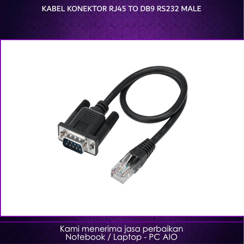 สายเชื่อมต่อชาย RJ45 ถึง DB9 RS232