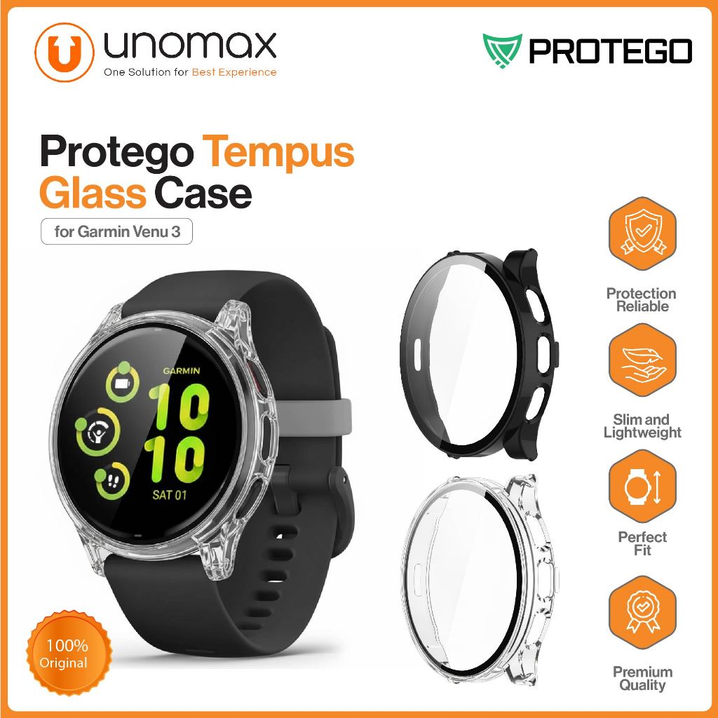Garmin Venu 3 Protego Temple Glass Casing Watch Case (PT-019)
