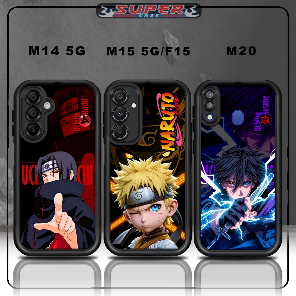 เคส Hp SoftCase Hp สําหรับแก้วสีดําพรีเมี่ยม SAMSUNG M14 5G M15 5G F15 M20 ออกแบบ NARUTO2