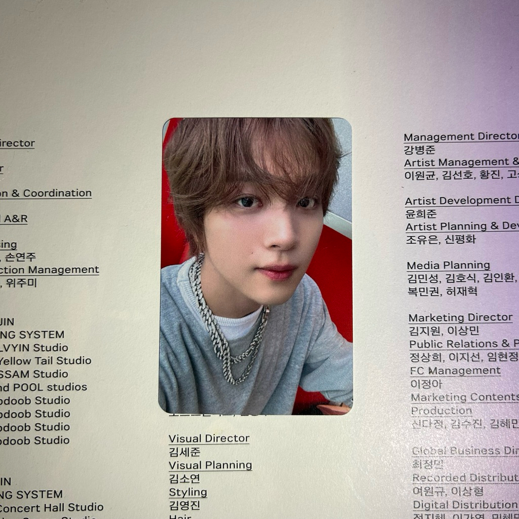 PC PHOTOCARD อย่างเป็นทางการ NCT DREAM HAECHAN BTTF GO BACK TO THE FUTURE APPLE MUSIC VIDEO CALL EVE