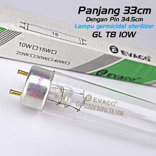 TL T8 ANTI BACTERIAL GL UVC 10W EVACO 33CM