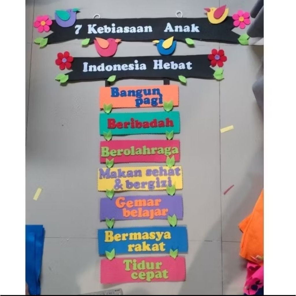 ใหม่ล่าสุด CLASS 7 DECORTATION GREAT INDONESIAN CHILDRENS HABIT / CLASS DECORTATION MADE OF EVA SPON