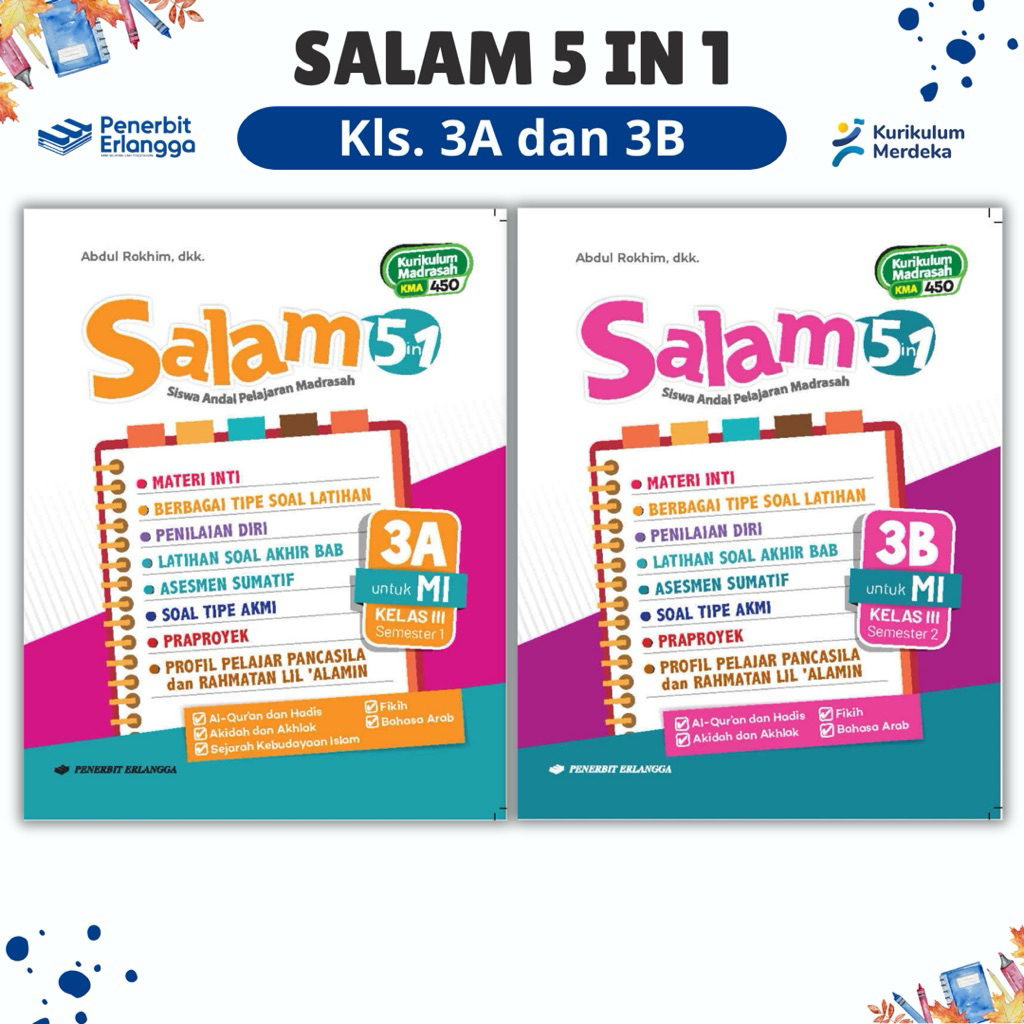 SALAM BOOK 5 in 1 Class. 3A & 3B MI - RALANGGA PUBLISHER