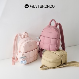 WESTBRONCO [PUFFER MELLOPACK ] Backpack, Kecil tapi kapasitas besar, Ringan, Tersedia kompartmen untuk ipad mini, Banyak kantong penyimpanan untuk ponsel, Payung, Tumbler,Simple dan nyaman dipakai