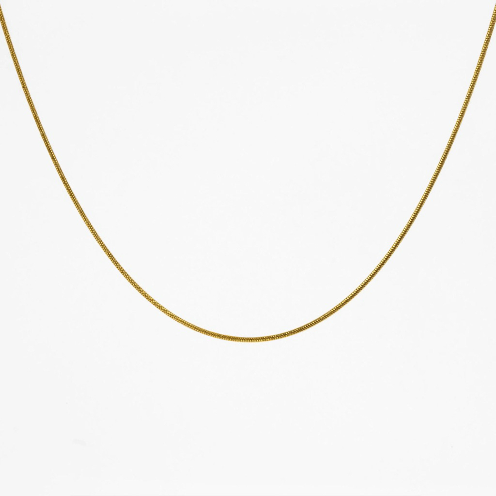 สร้อยคอโซ่งู - สแตนเลส (เคลือบ PVD ทองแท้ 18K)