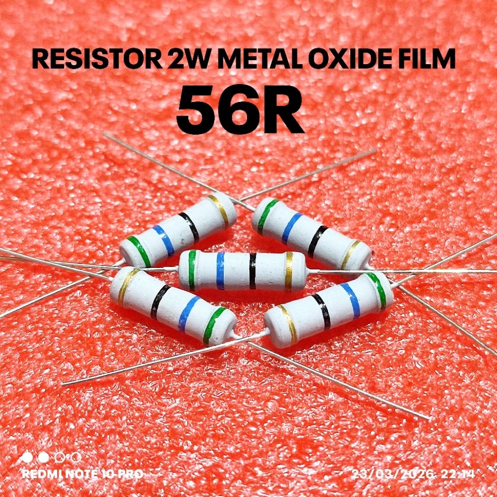 (PER 5 ชิ้น) 2W 2WATT 56R 56 OHM CF 5% ROHS RESISTOR