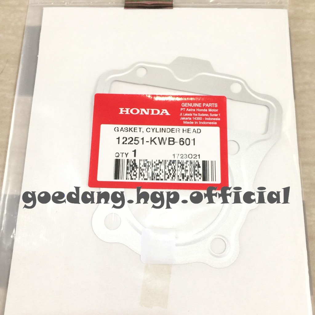 ปะเก็นฝาสูบหัวปะเก็น BLADE 110 KWB & REVO 110 FI ORIGINAL AHM 12251KWB601