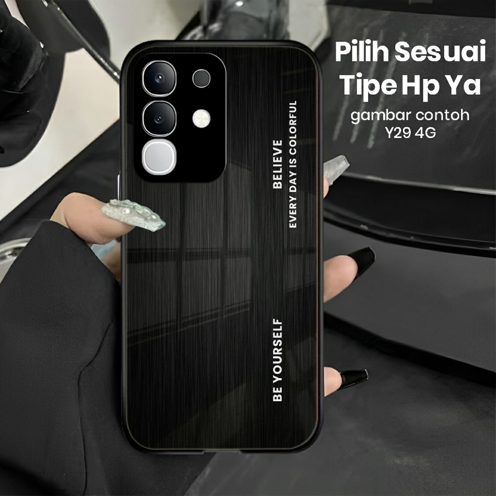 เคส VIVO Y29 4G - Softcase - เคสล่าสุด - เคส VIVO Y29 4G glass softcase (U 6863)