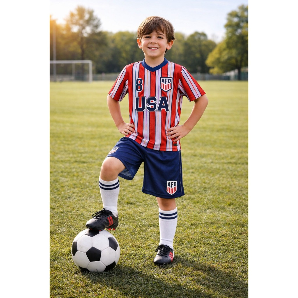 AMERICAN USA KIDS JERSEY SET