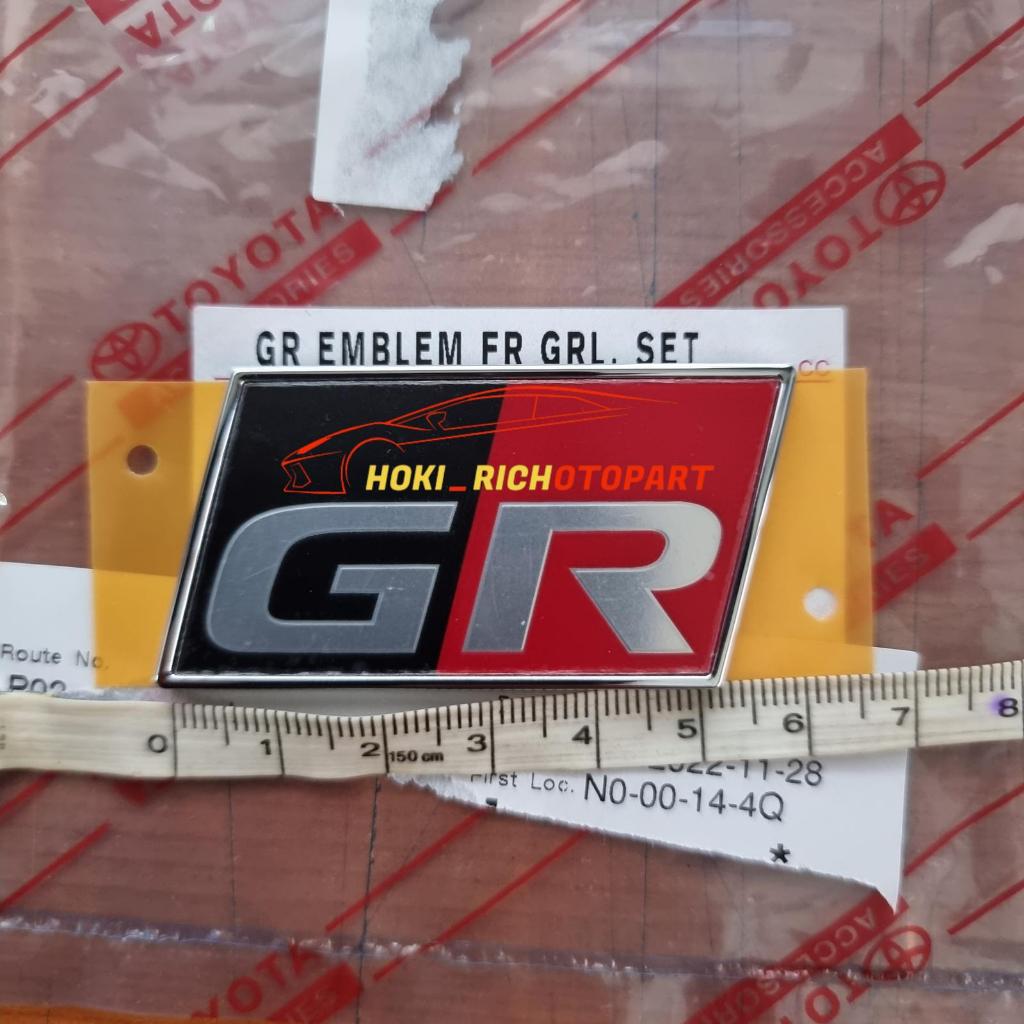สัญลักษณ์โลโก้ GR ด้านหน้าเดิมสําหรับ Toyota Fortuner GR SPORT 2026 Toyota Hilux Rocco GR SPORT