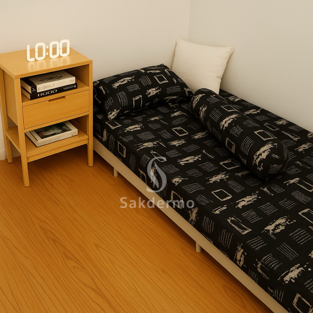 ใหม่ล่าสุด AESTHETIC MOTIF SINGLE SET BED SHEET / SINGLE SET BED SHEET UK 90/100/120 / AESTTHETIC SI