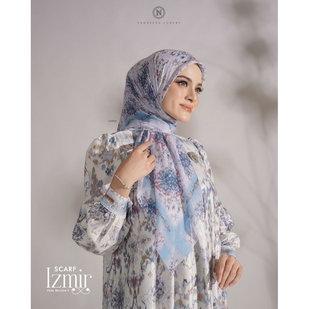 ผ้าพันคอ Izmir ทําจาก Belleza Voal พรีเมี่ยม