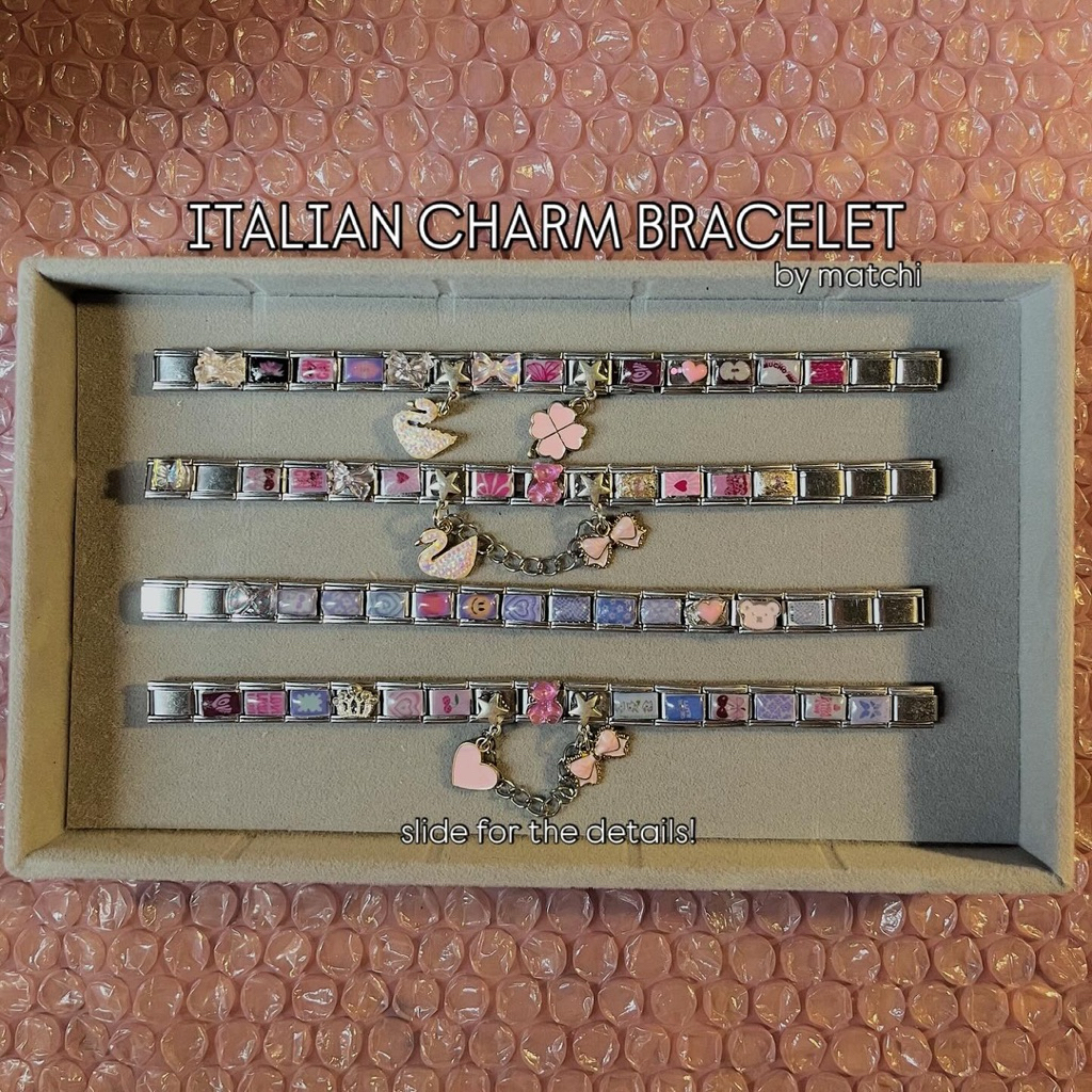 ITALIAN CHARM BRACELET//ITAN CHARM BRACELET