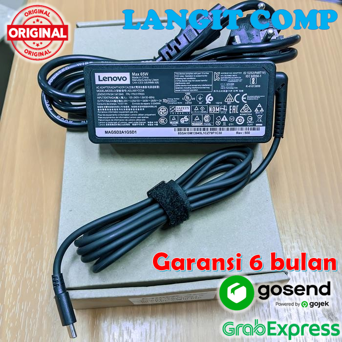 ThinkPad T580 T480 T480S L380 USB Type C อะแดปเตอร์ชาร์จ ORIGINAL LENO
