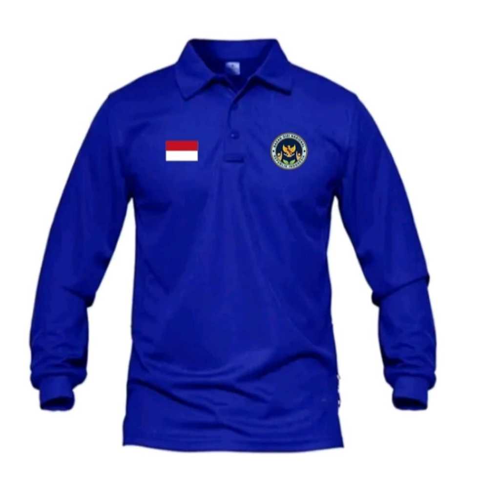 เสื้อโปโลแขนยาวโลโก้ Bgn / เสื้อเชิ้ตคอปกเครื่องแบบ Unisex