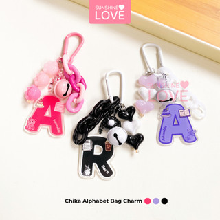 Sunshinelove - Chika Alphabet Bag Charm Keychain Gantungan Huruf Abjad Kunci Tas Part 2