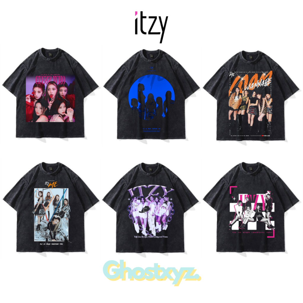 เสื้อยืด Ghostxyz Itzy Wash Oversize Vintage Tee