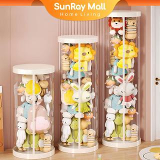 Doll Ritsleting Tabung Storage/Doll Storage Bucket/Doll Storage Transparan /Doll Houses Penyimpanan Serbaguna/Doll Tabung Storage