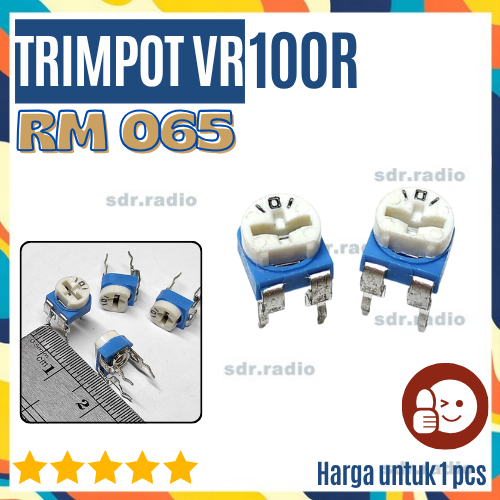 VR 065 100 โอห์ม 100R WH06-2 ระบบกันสะเทือนแบบแปรผัน rm065 rm-065 adj รหัส 101
