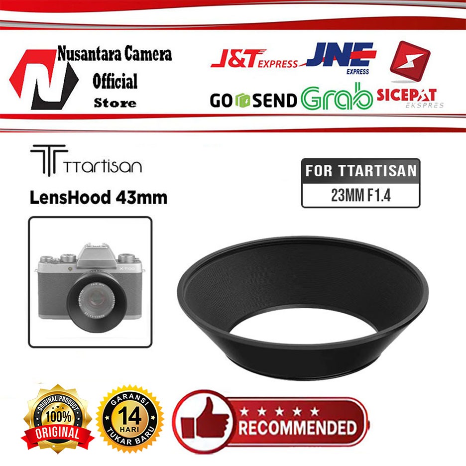 TTartisan Lens Hood 43mm Aluminium Alloy TT Artisan Lenshood 43 mm Original - สี