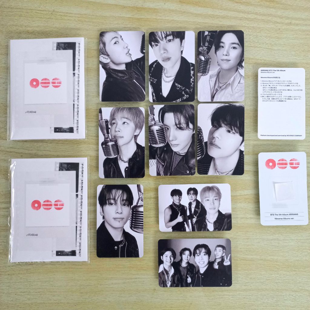 BTS ARIRANG Photocard อัลบั้มเฉพาะ Weverse Official