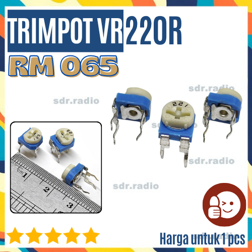 Trimpot Trimmer 220R Ohm 221 Trimpot Trimmer RM-065 RM065 VR Variable Resistor สีขาวสีฟ้า Potentiome