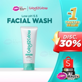 Glad2Glow Low pH 5.5 Gentle Face Wash  Pencuci Muka pH Seimbang Sabun g2g | TnT Beauty Shop