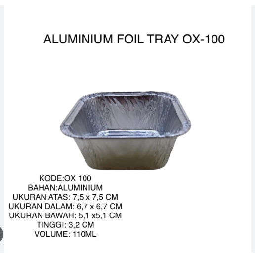 PackagingYA ALLU TRAY BEST FRESH หลากหลายขนาด ALUMINIUM TRAY FOOD PLACE ALUMINIUM FOIL TRAY FOIL