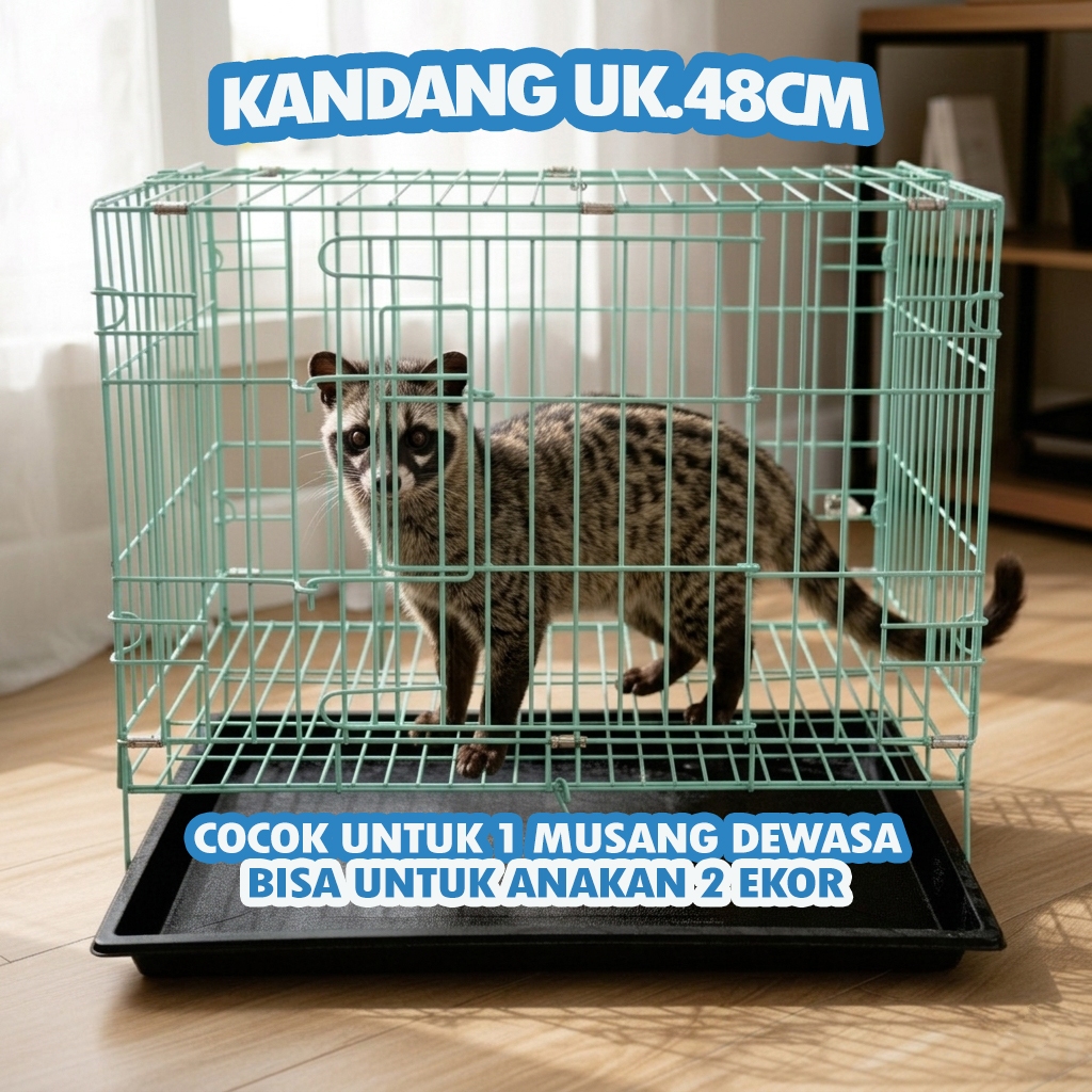 FERROUS CAGE UK.48 - ฟรี LADDER RACK, NAME TAG, TRAY - UK.48 X 30 X 38, สามารถพับได้