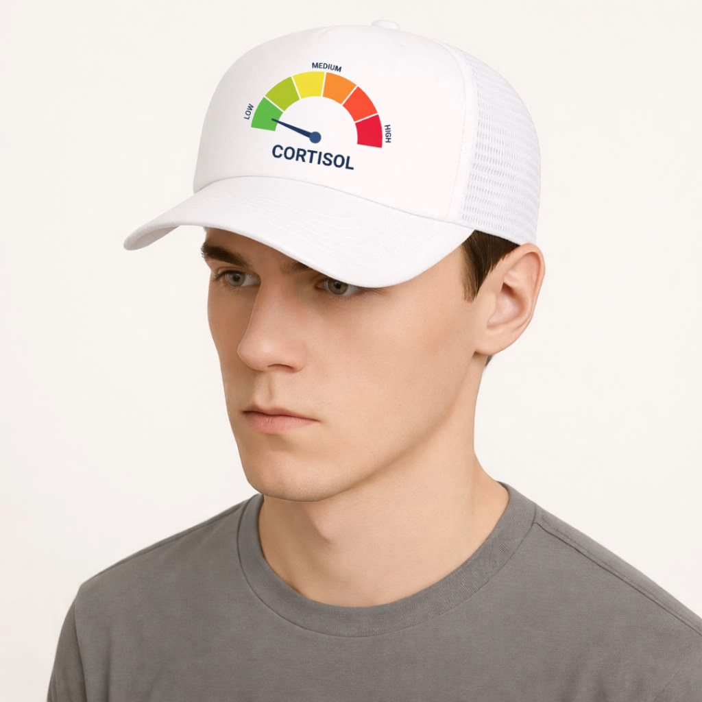 RANDOM MEME LOW CORTISOL HIGH CORTISOL NET HAT สําหรับผู้ใหญ่และสี MONY OPTIONS