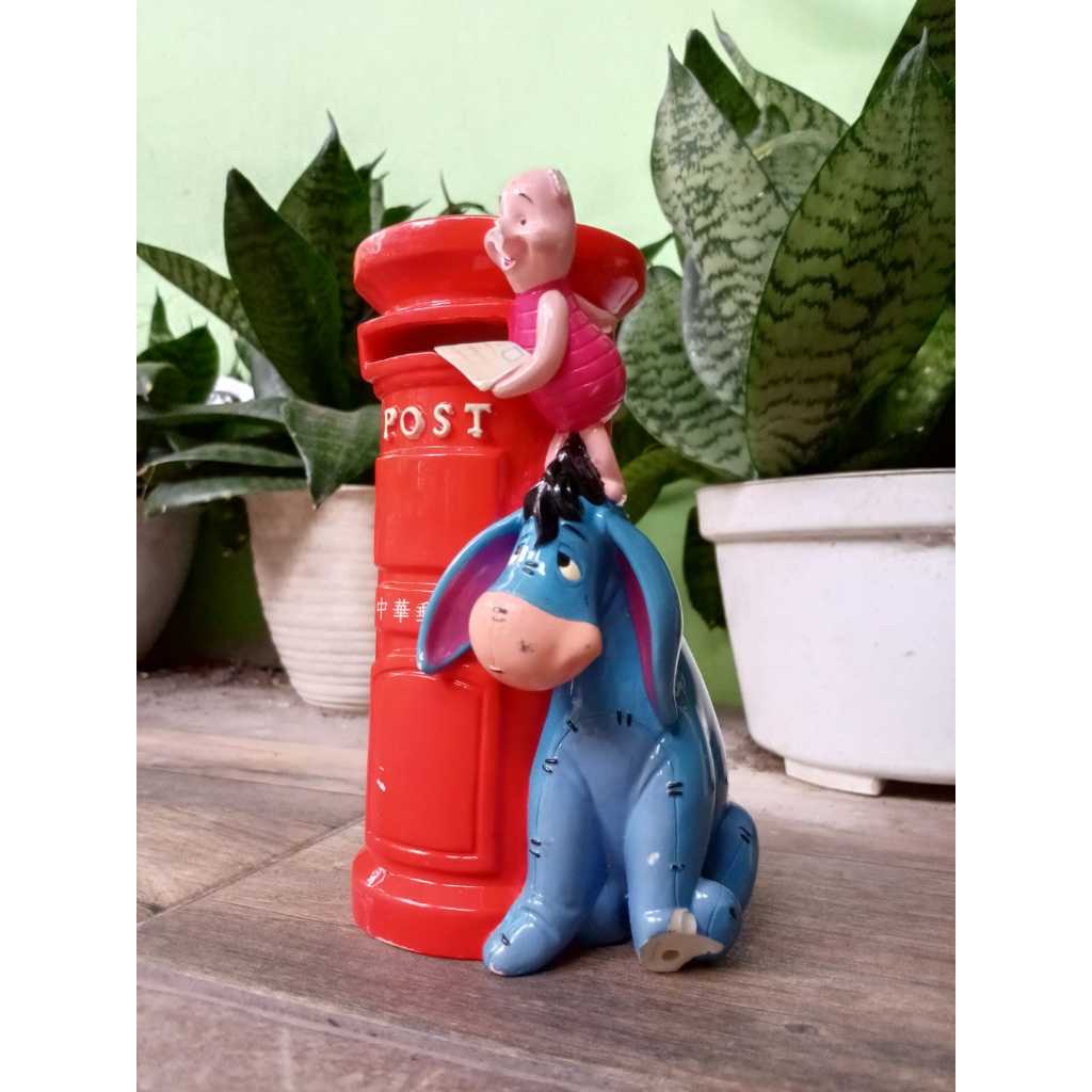 Disney Coin Bank Coin Bank Piggy Bank Post Box Eeyore Piglet