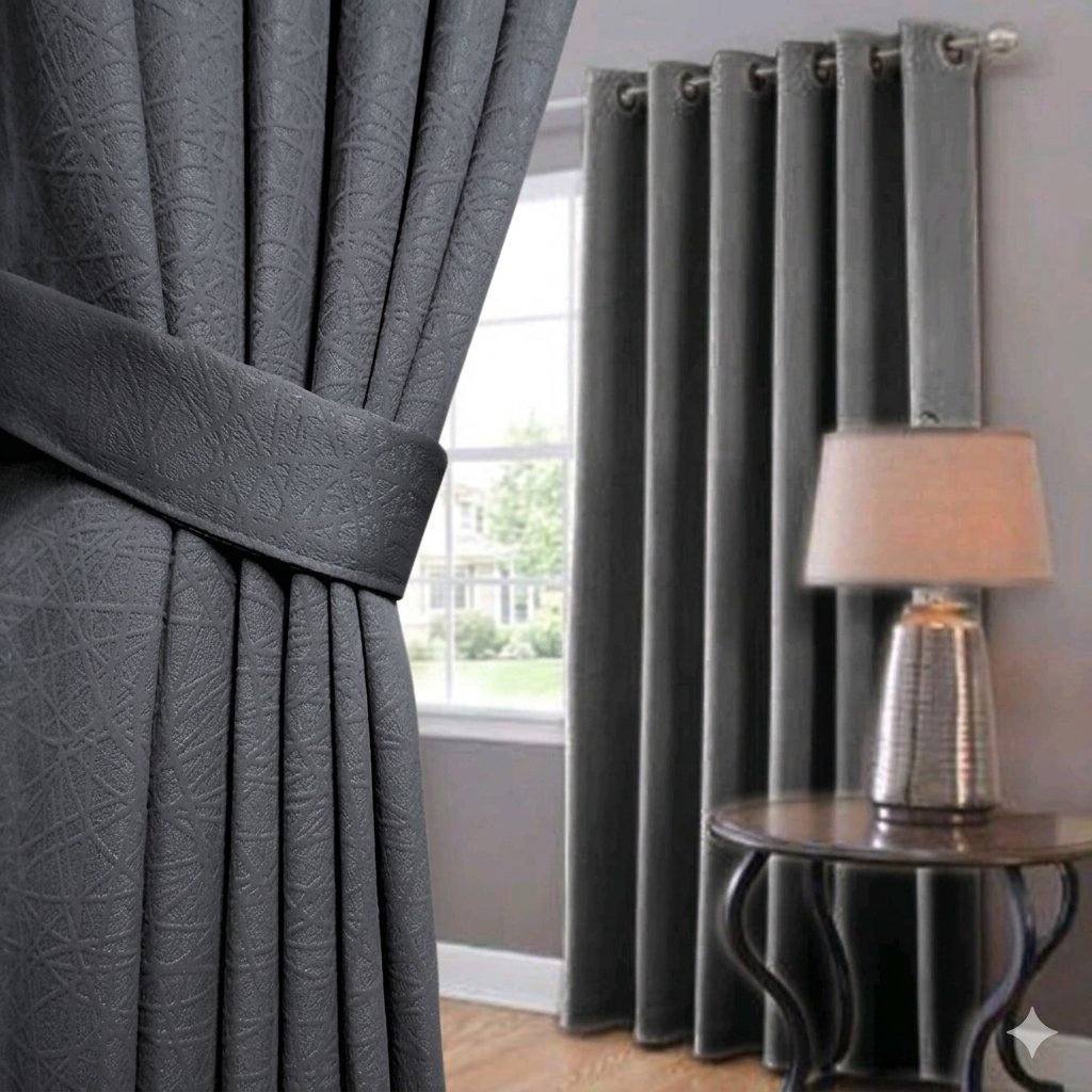 BLACKOUT CURTAINS 12 SMOKING THICK CURTAINS MINIMALIST ประตู WINDOW CURTAINS
