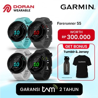 Garmin Forerunner 55 | FR 55 Original Garansi Resmi TAM 2 Tahun