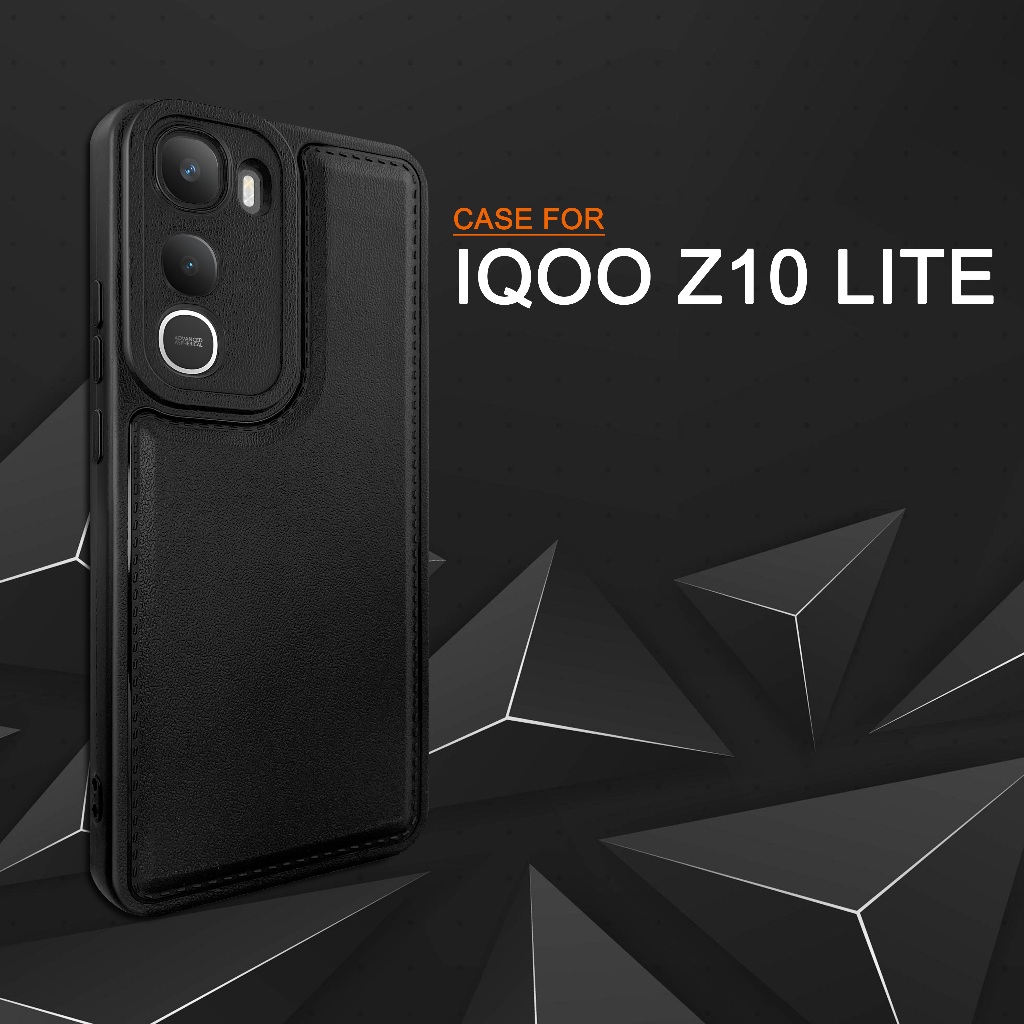 EllaStuff Case IQOO Z10 LITE Softcase PREMIUM LEATHER Casing IQOO Z10 LITE