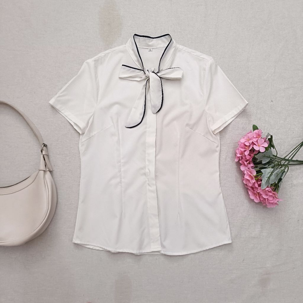 Ribbon Collar Blouse Coquette Lolita Harajuku Soft Girl
