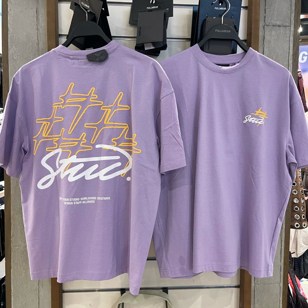 Stwd Boxy PULL&BEAR MEN เสื้อยืด Jastip (บริการร้านค้าส่วนตัว)