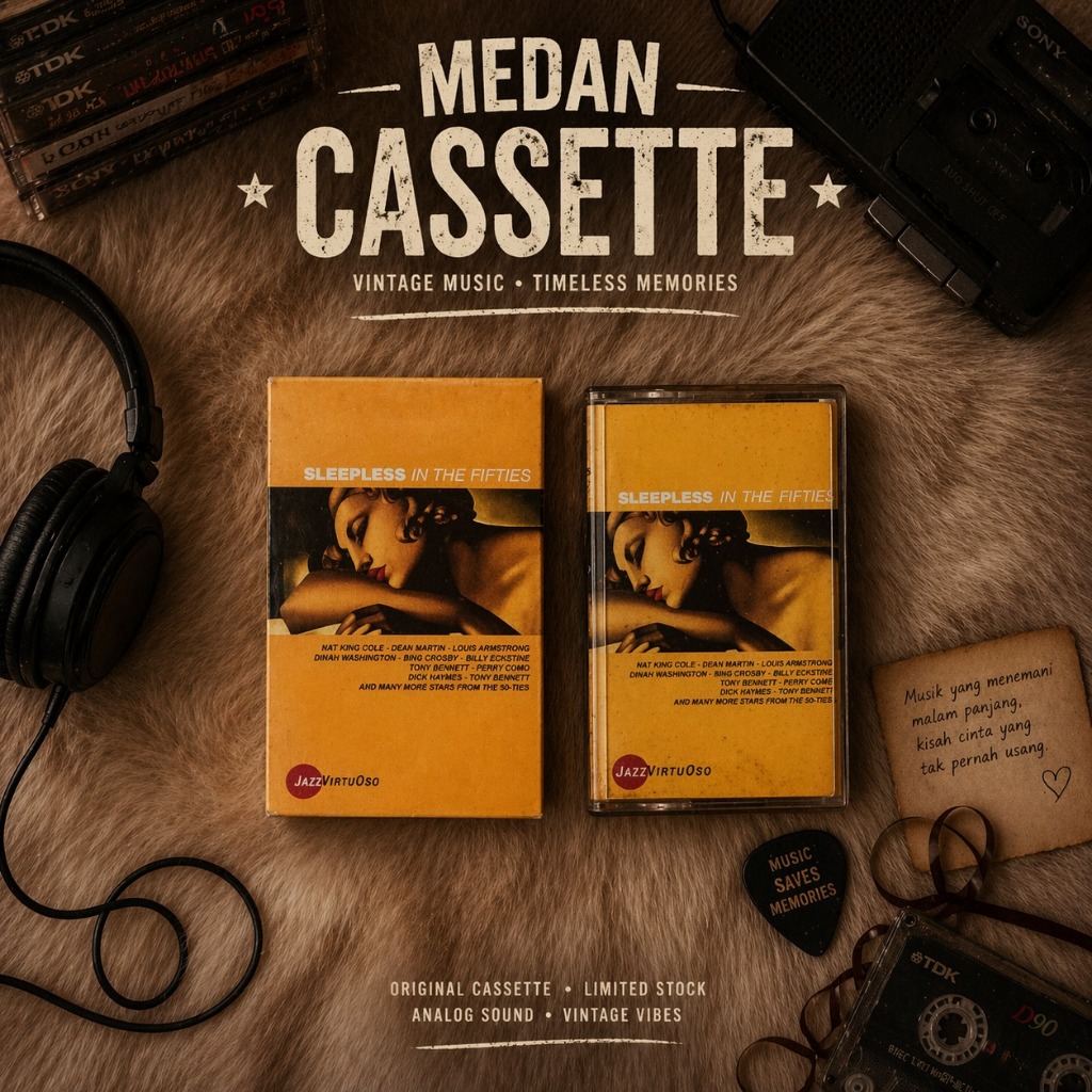 SLEEPLESS ใน FIFTIES Jazz Virtuoso Original Seal Tape Cassette Jazz Legend Compilation