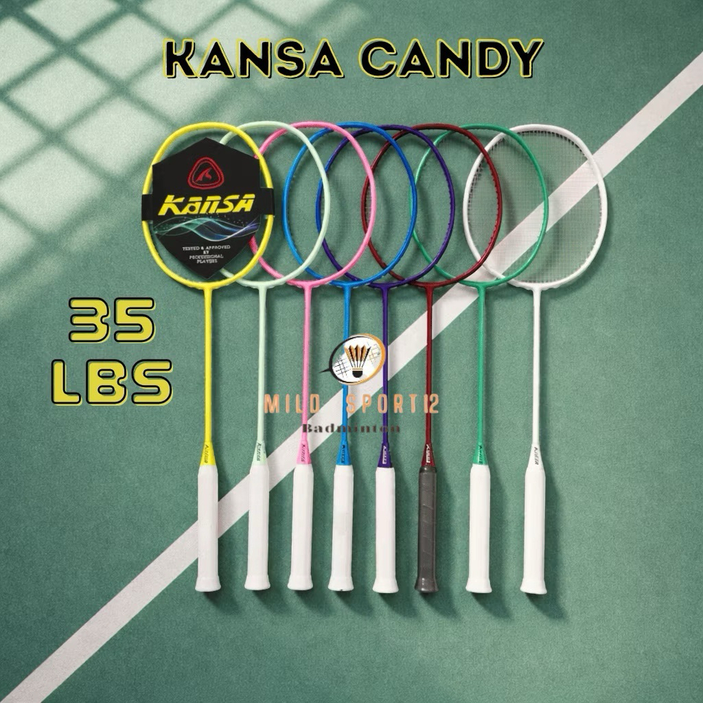 KASA BADMINTON CKET ORIGINAL COLOR 35 LBS READY TO USE