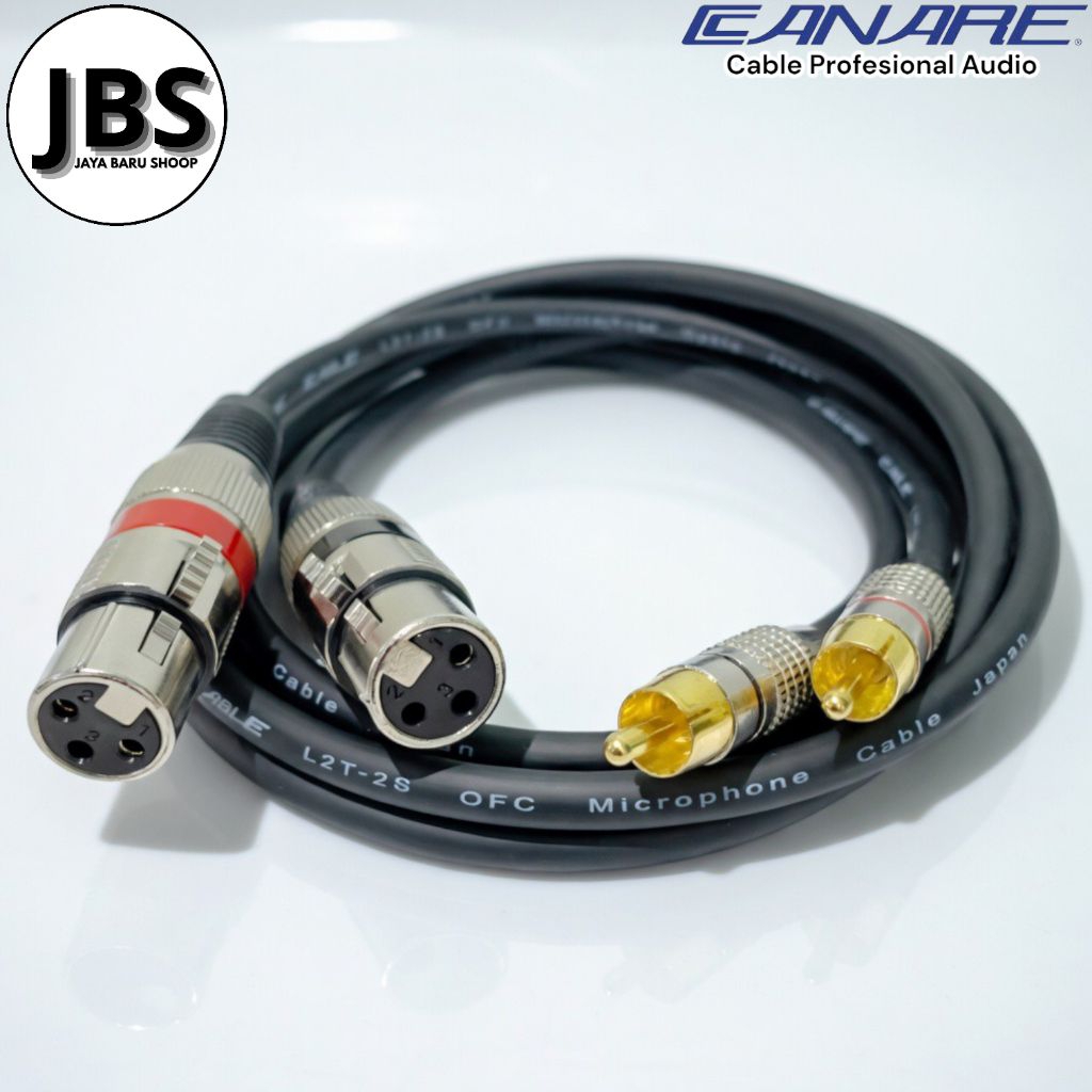 สาย XLR ตัวเมียเป็น RCA / แจ็ค RCA เป็น XLR ตัวเมีย 2 ชิ้น