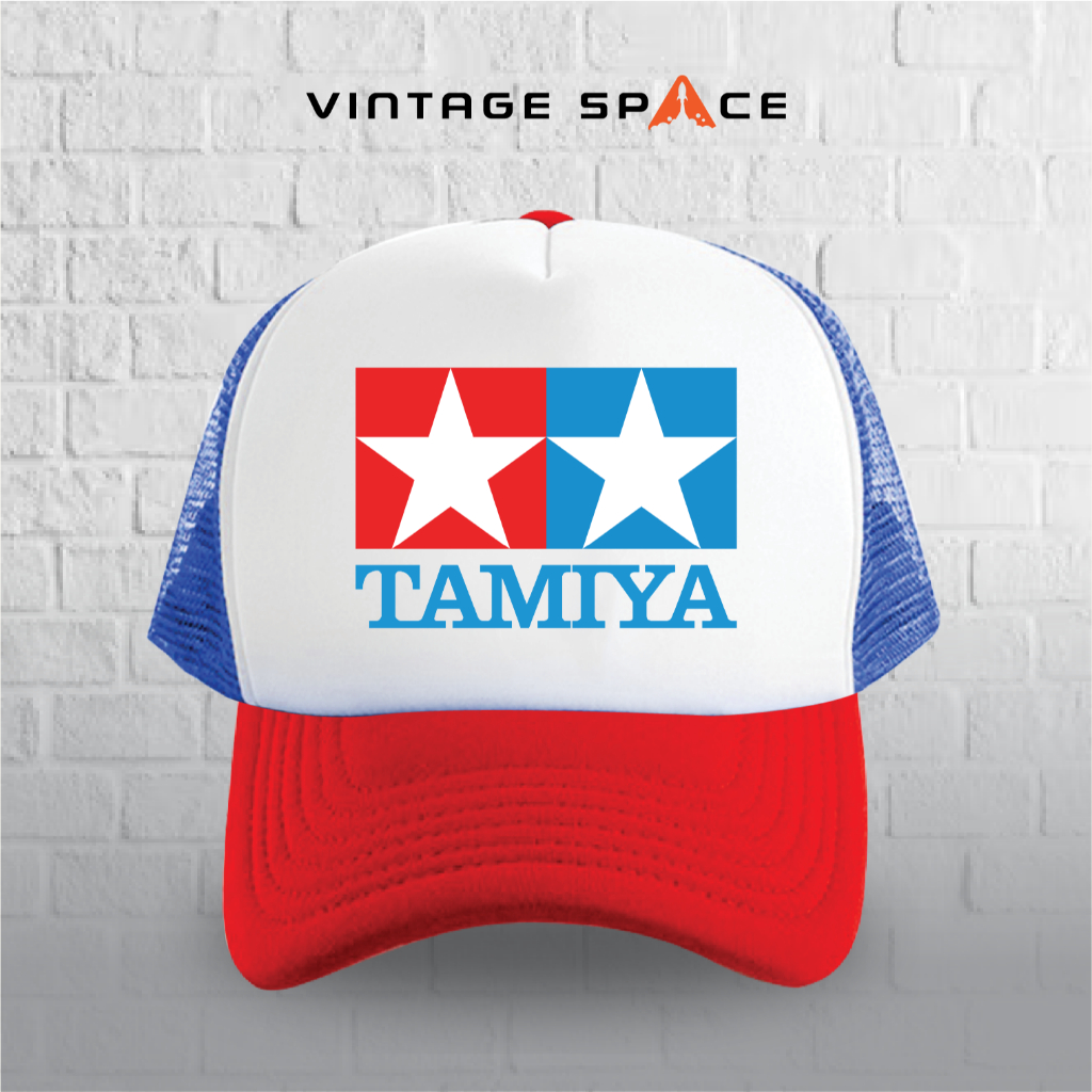 TAMIYA หมวกตาข่าย ไม่จํากัดเพศ สําหรับเด็กและผู้ใหญ่ที่มีภาพที่กําหนดเองของ นักเล่นเกม ทามิย่า