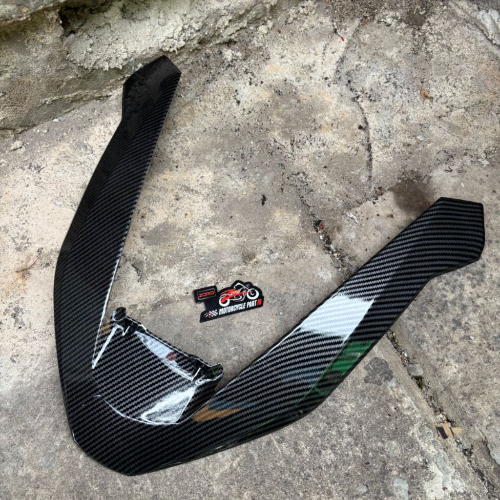 ฝาครอบเหมือนด้านหน้า/FRONT TIE PCX 160 2024/2025 คาร์บอนนําเข้า KILAT ZORO