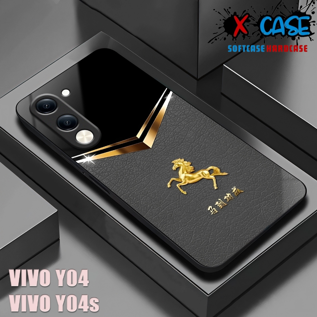 HP VIVO Y04 Softcase VIVO Y04S เคสเคลือบเงาปลอกกระจกเงาตัวป้องกันโทรศัพท์อุปกรณ์เสริมโทรศัพท์