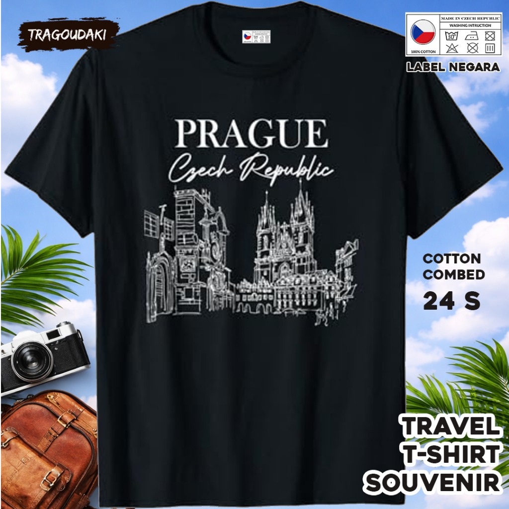 เสื้อยืด BY CZECH 7 พร้อมแท็ก ASAL CZECH COTTON 24S SOUVENIR ของขวัญพรีเมี่ยม