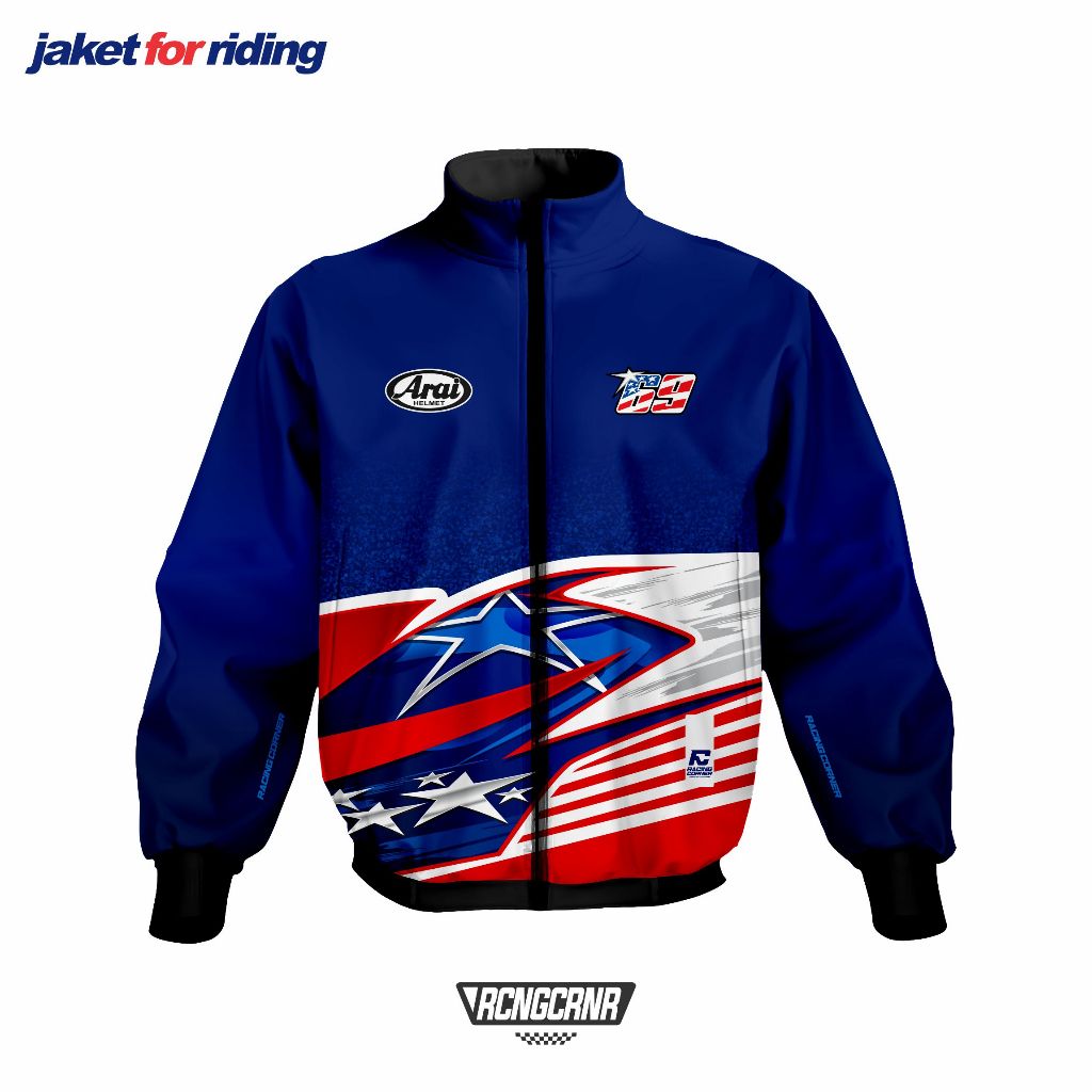 Livery Arai Nickeyhayden เสื้อแจ็คเก็ตมอเตอร์ไซค์พิมพ์ลายเต็มตัว | มุมซิ่ง