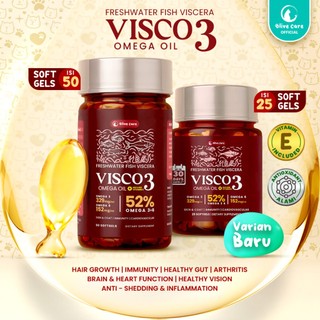 Olive Care Vitamin Minyak Ikan Kucing VISCO3 Murni & Alami Non-GMO Tinggi Omega 3 Omega 6 Omega 9 Fish Oil untuk Kesehatan Kulit dan Bulu, Daya Tahan Tubuh, Bulu Rontok, Kesehatan Jantung, Sendi, Mata dan Ginjal, Dermatitis, Anti Inflamasi, Pencernaan
