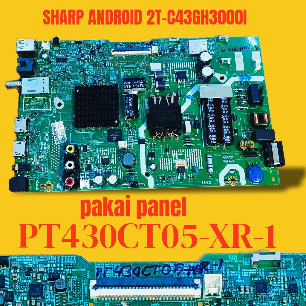 MB SHARP 2T-C43GH3000i - SHARP 2T-C43GH3000I เมนบอร์ดทีวี - SHARP 2T-C43GH3000I TV MOTHERBOARD - SHA